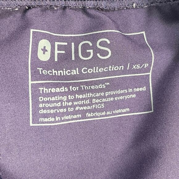 Figs Scrub Set Purple Shadow Zamora Jogger Pants XSP Catarina Top XXS - Picture 8 of 16